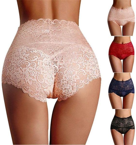 

women's panties lace women high waist plus size female underwear bulift lingerie seamless briefs underpants breech -xxl, Black;pink