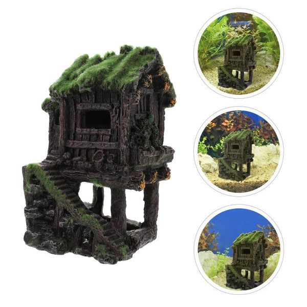 

decorations 1pc fish shrimp hideaway house aquarium underwater ornament shelter