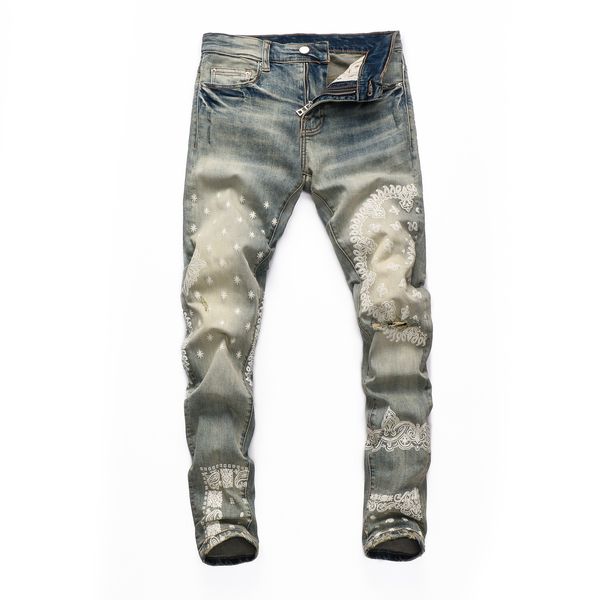 

am distressed italian denim skinny jeans men classic jean man soft biker masculino denim overalls mens pants ripped wash twinky jeans 84252, Blue