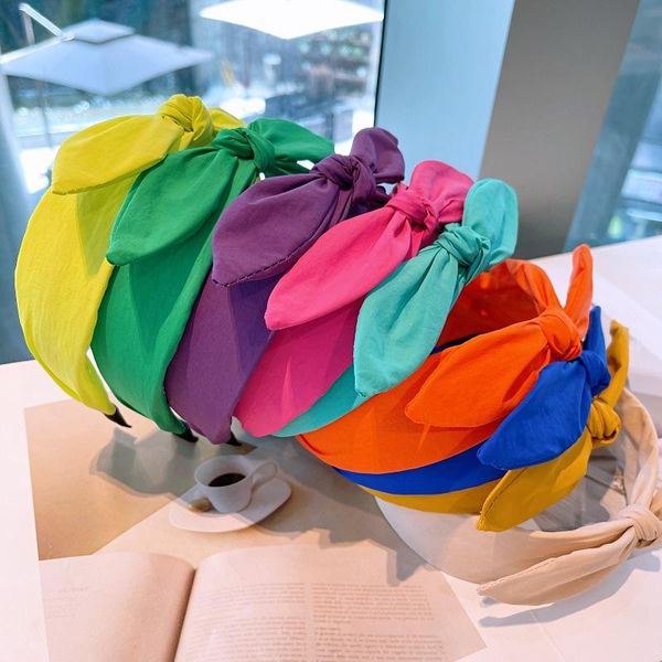 

hair accessories women girls colorful bow hairband headband adult