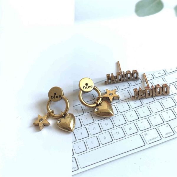 

gift box fashion star earrings for women, Golden