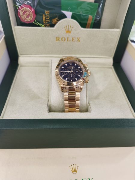 

with original box watch 40mm 116503 116509 116523 sapphire 18k yellow gold no chronograph mechanical automatic mens watches black dial, Slivery;brown