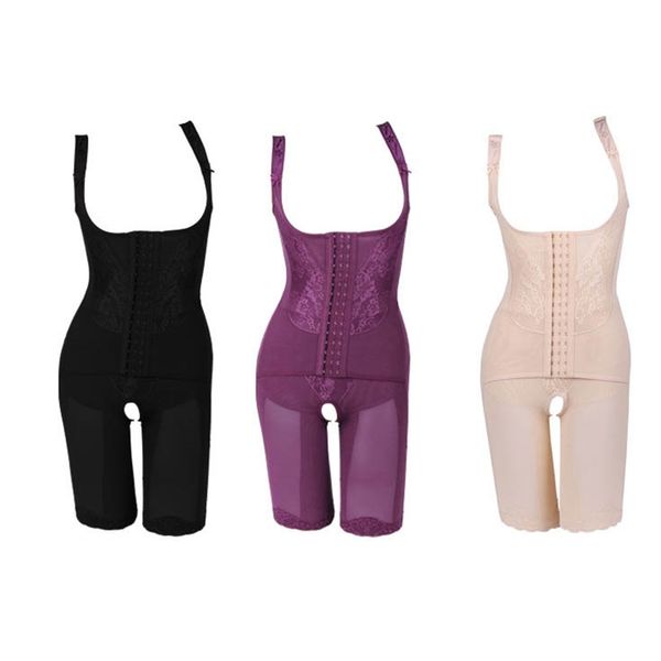 

women's nylon slim corset slimming suits body shaper charcoal sculpting underwear 5 size slimming underwear, Black;white