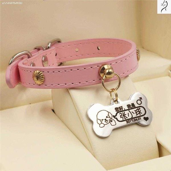 

factory cat engraved diy cat collar puppy necklace lost light dog tag id card