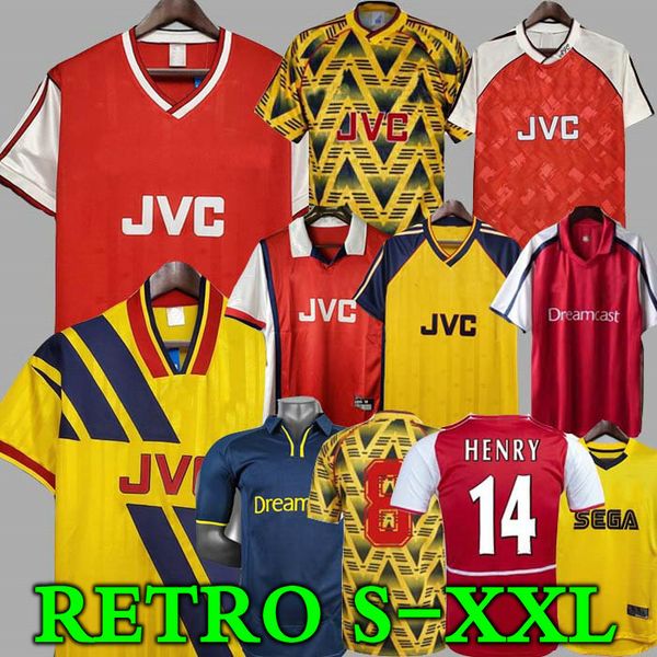 

highbury home football shirt jersey soccer pires henry reyes 02 03 retro jersey 05 06 98 99 bergkamp 94 95 adams persie 96 97 galla 86 87 89, Black;yellow