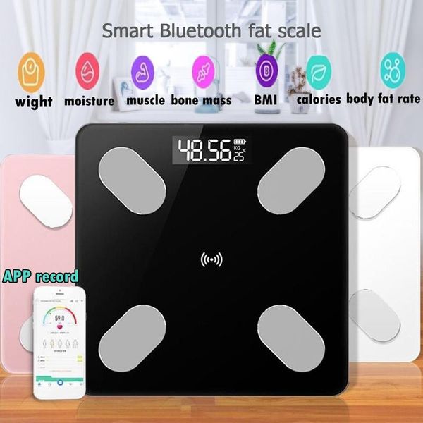 

26*26cm body fat scale smart bmi led digital bathroom wireless weight balance bluetooth android ios app & kitchen scales