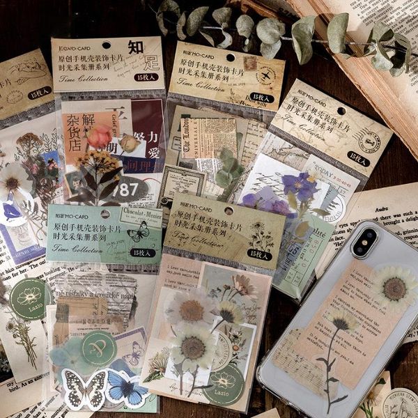 

gift wrap creative ins wind plant hand account mobile phone case student stationery scrapbooking journaling decoration diy stickers