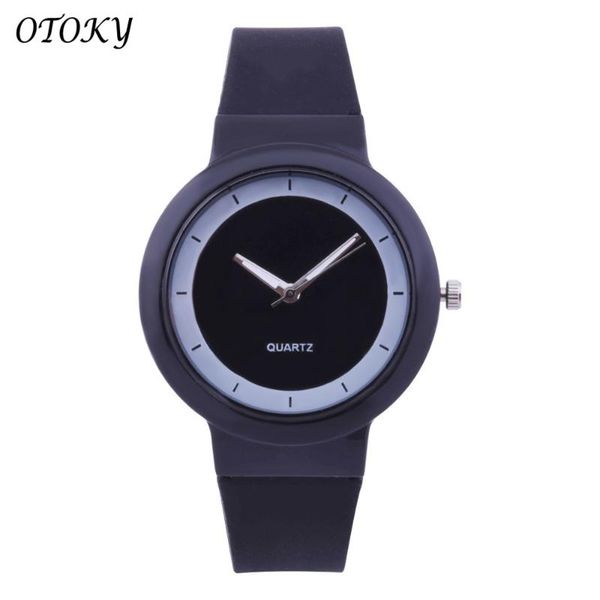 

fashion watch women girls boys silicone band analog quartz wrist vintage female belt clock reloj frauenuhr wristwatches, Slivery;brown