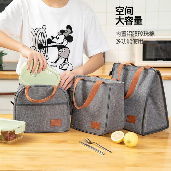 

family travel picnic lunch bag drink fruit fresh thermal insulated women men cooler bento box organizer, Blue;pink