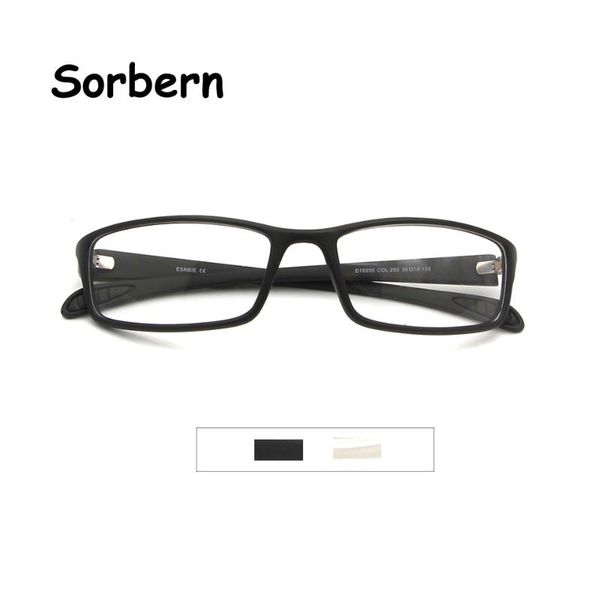 

fashion sunglasses frames sport glasses frame men tr90 square eye eyeglasses lens clear optics full rim eyewear lunette de vue, Black