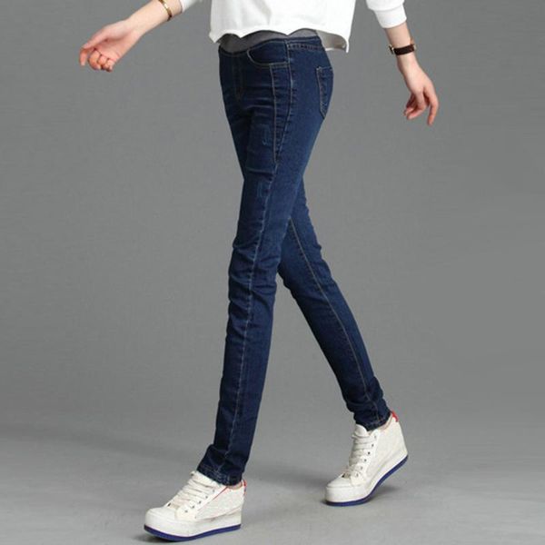 

women's pants & capris womens plus velvet loose sweatpant high waist jeans elastic pencil size trousers pocket women jogger streetwear, Black;white