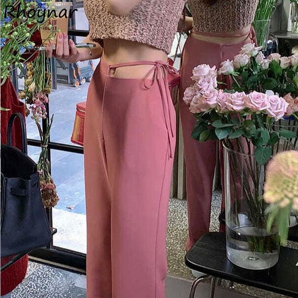 

women's pants & capris casual women summer asymmetrical full length design street wear solid vintage female all match preppy fashion in, Black;white