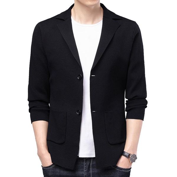 

men's sweaters knitted sweater cardigan coat men plus size winter wool, White;black