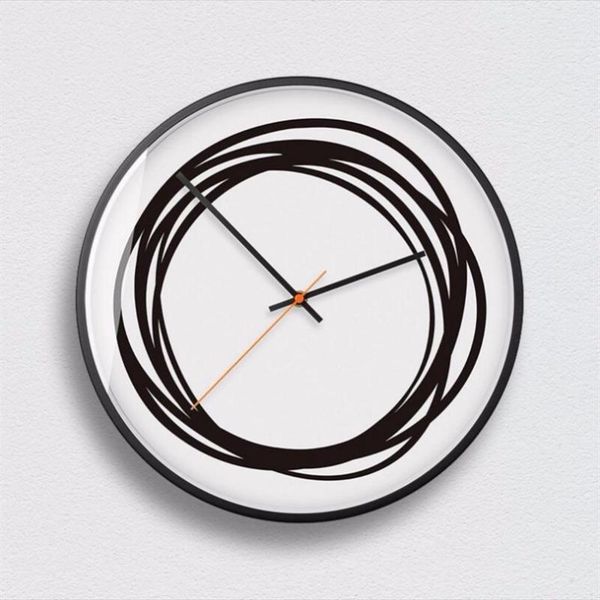 

wall clocks minimalist clock creative design art mute movement sleek large home decor europe white black