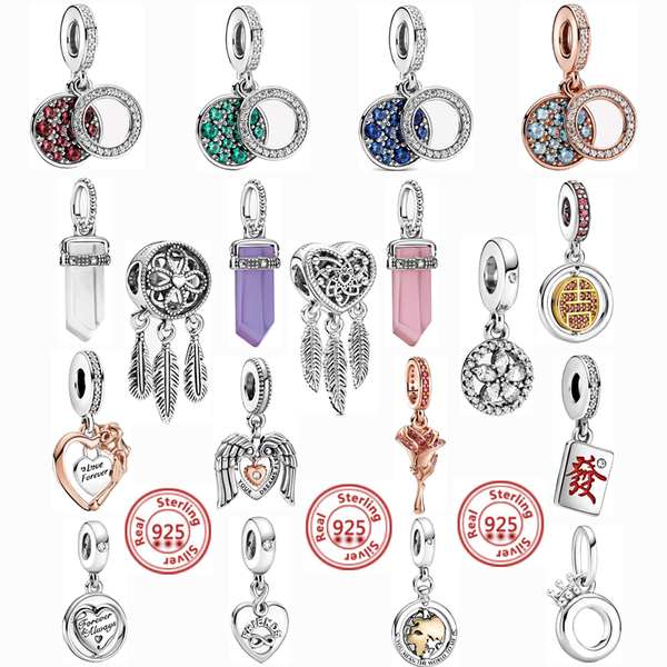 

other heart flower dreamcatcher sparkling zircons dangle diy beads fit original charms 925 silver bracelet fashion jewelry