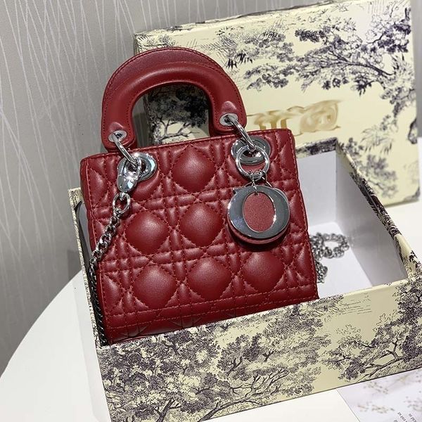 

women's trendy little net red diamond chain bag