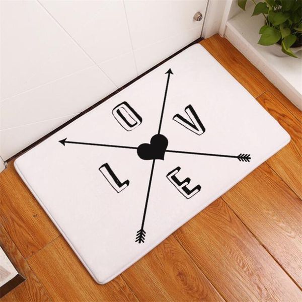 

carpets arrow symbol printed floor mats anti-slip rugs love front door welcome doormat bathroom carpet kitchen rug gift