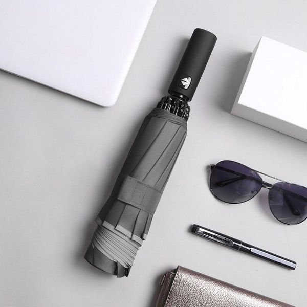 

umbrellas led inverted umbrella with reflective stripe automatic 3-fold vj-drop
