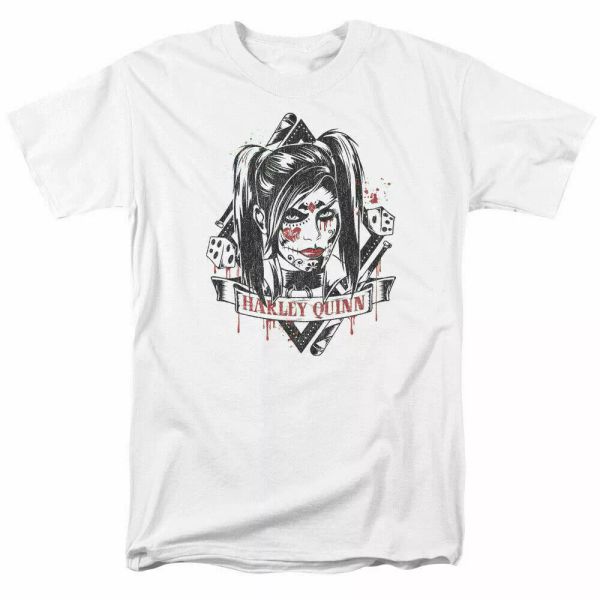 

harley quinn sugar quinn t shirt licensed comic book tee white, White;black