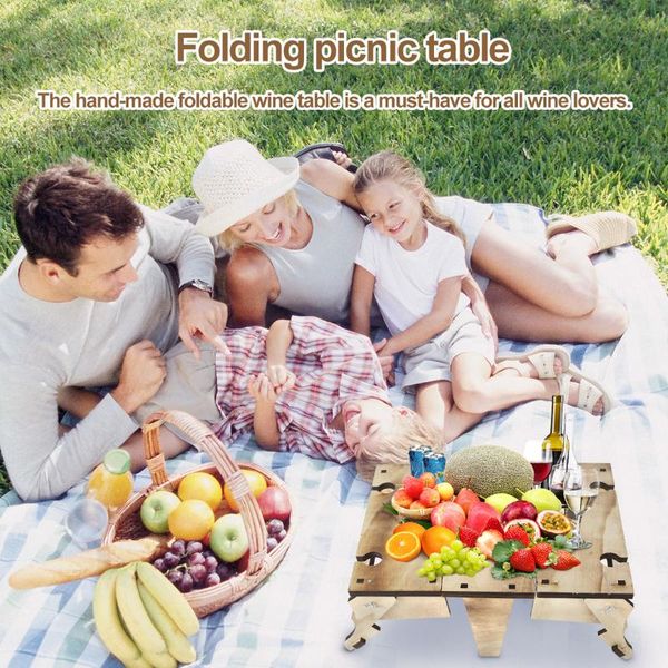 

flatware sets 2-in-1 folding picnic table with wine glass holder convertible wooden storage basket collapsible for universal