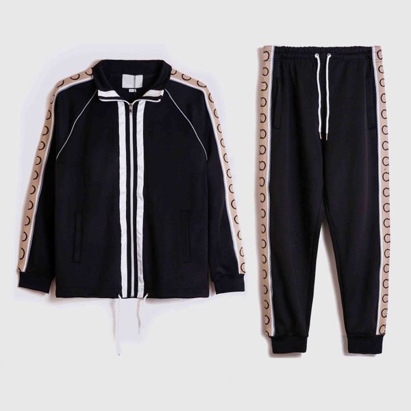 

designer mens tracksuit luxury men sweatsuits long sleeve fashion basketball pocket running casual man clothes outfits pants jacket two piec, Gray