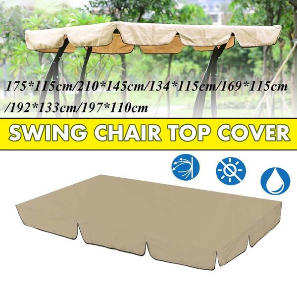 

shade beige garden swing canopy cover sun sails awning outdoor shelter waterproof sunshade roof replacement