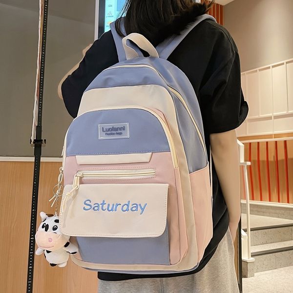 

backpack waterproof nylon school bag, girly backpack for lap3smk