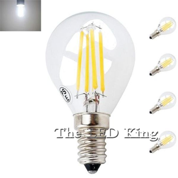 

bulbs 10x super bright e27 e14 led bulb filament light glass g45 220v 240v 18w 12w 6w edison lamp antique retro vintage