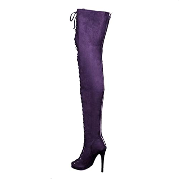

boots shofoo shoes,beautiful fashionable high-heeled women's boots, about 11cm , over-the-knee high boots., Black