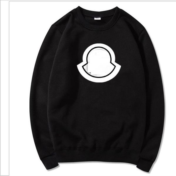 

men's palm print fleece round regular hoodies s-3xl, Black