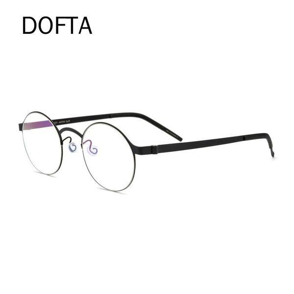 

fashion sunglasses frames dofta glasses frame men handmade vintage round eyewear optical prescription eyeglasses women brand designer 7005, Black