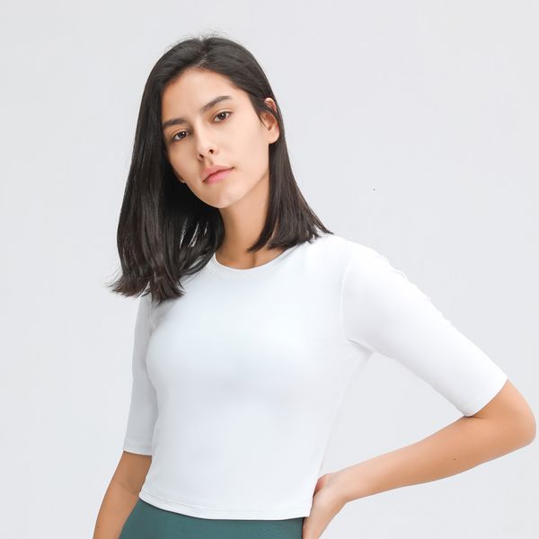 

tracksuits welllife light compression women workout crop naked feel short sleeve running athletic shirt stretchy yoga, Gray