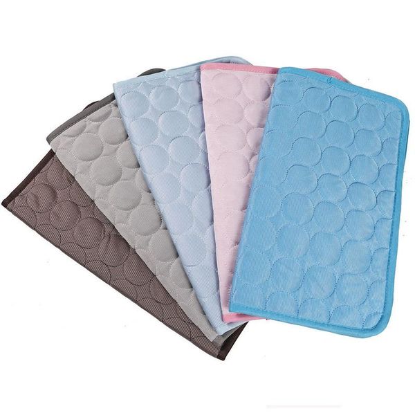 

kennels & pens cooling dog mat summer breathable pet sofa portable dogs cats pad washable blanket cold silk cushion cool puppy