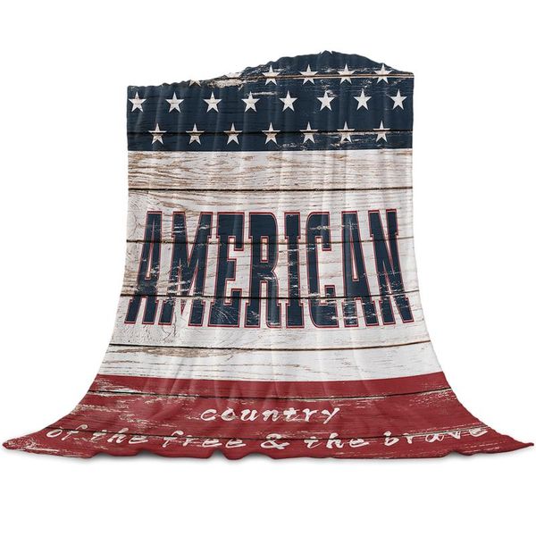 

blankets independence day american vintage wood coral fleece blanket soft warm travel throw kids winter tv