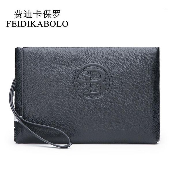 

wallets feidikabolo brand mens clutch wallet genuine leather male purse handy bag monede men's envelope carteira masculina1, Red;black