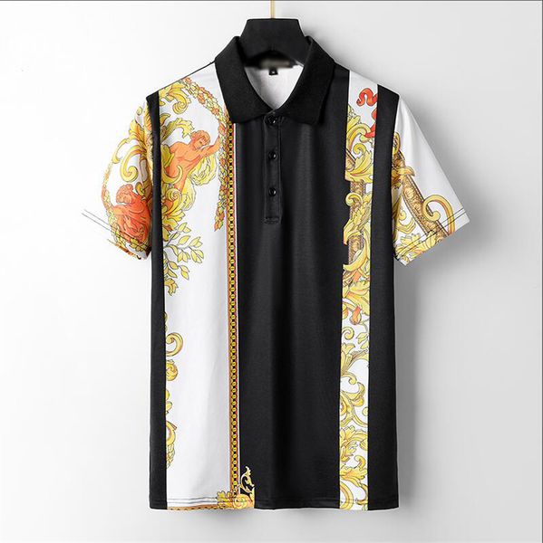 

men's t-shirts mens designer t shirts clothes turnn-down collar polo shirt breathable fashion embroidery slim fit tshirt luxury summer, White;black