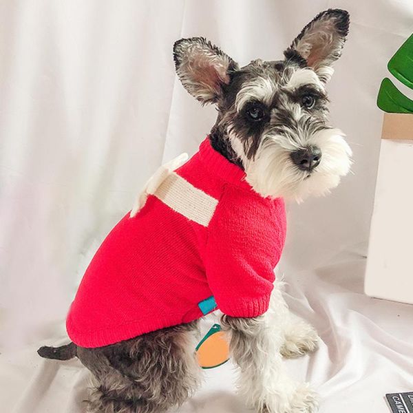 

dog apparel dogs cat sweater clothing vest winter pet clothes for small medium-sized costume schnauzer supplies