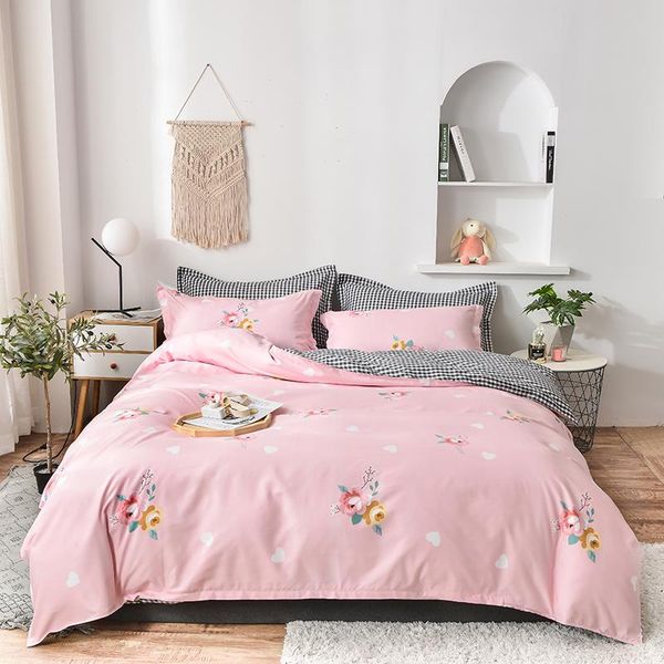 

bedding sets set cover twin pink blanket single luxury anime sided blue comfortable skin woman stripe dyed style fleece simplicity