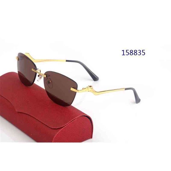 

new vintage small frame frameless sunglasses female street european and american metal trend sunglasses italy, White;black
