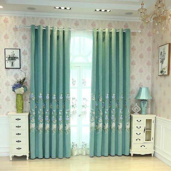 

curtain & drapes chenille jacquard european luxury classic embroidery shade decorative curtains for living room/bedroom white tulle