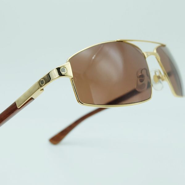 

luxury wood fashion sunglasses square metal mens sunglass driving shade for men designer sun glasses, White;black