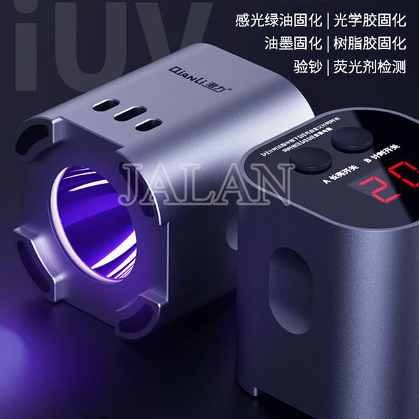 

cell phone repairing tools qianli iuv fast curing uv lamp adhesive green oil mobile motherboard cpu repai purple light tool