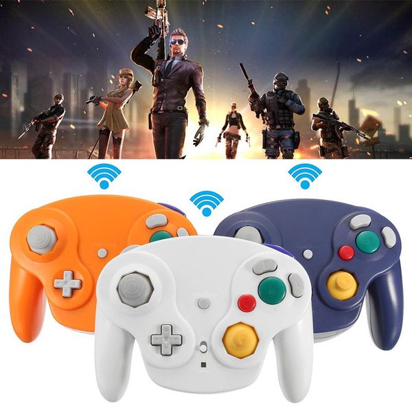 

game controllers & joysticks dl67 wireless controller 2.4g gamepad joystick+receiver 10m distance receiver for gamecube ngc wii gam