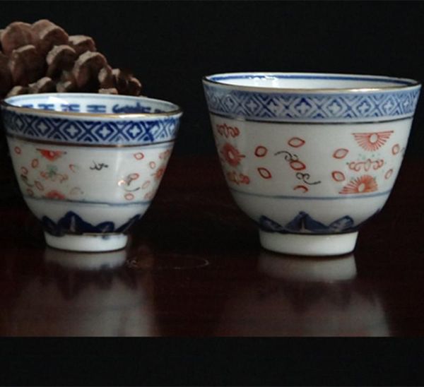 

cups & saucers personality brief ceramic tea cup jingdezhen traditional retro style porcelain coffee small bowl
