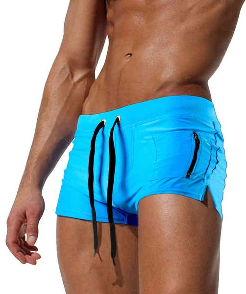 

selling flat angle spring fashion men' swimming trunks, Red;black