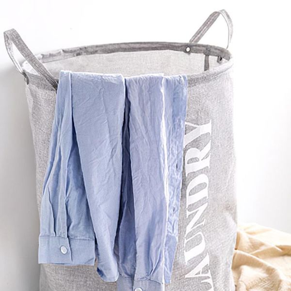 

laundry bags basket with handles foldable polyester linen hamper standing bag for home room bedroom
