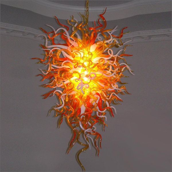 

modern el decor glass pendant lamps handmade blown chandeliers for living room decoration