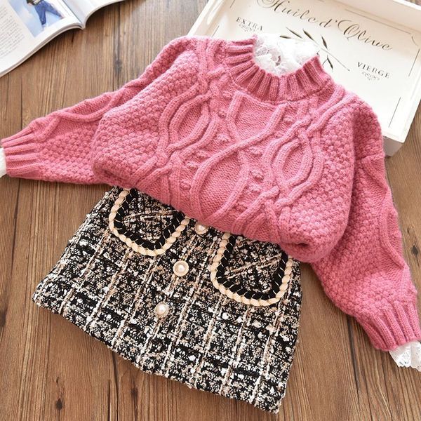 

100-150 cm winter girls skorts skirts spring autumn fashion skirt baby kids children plaid clothes two colors, Blue
