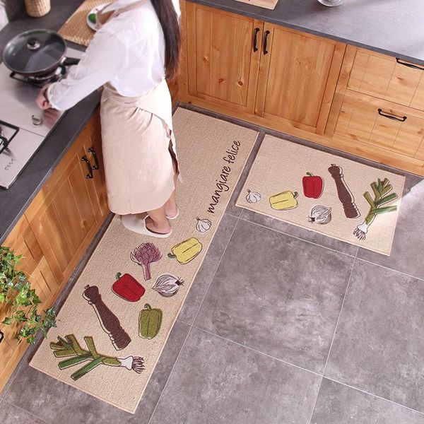 

carpets paysota kitchen carpet cute cartoon fruit rectangular non-slip mat