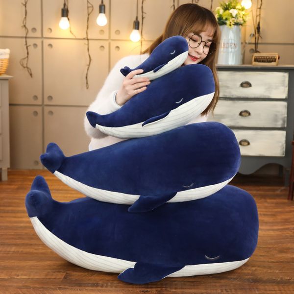 

cuddly whale plush toy dark blue aquatic animals stuffed toy huggable ultra soft animal plushie kids boys girls gift
